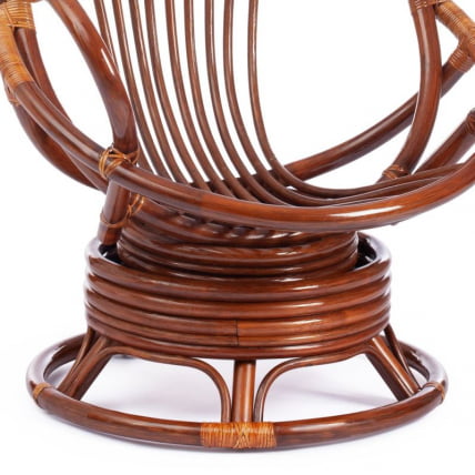 Кресло вращающееся ФЛОРЕС 5005 /без подушки/ Пекан (орех) / FLORES Pecan_10