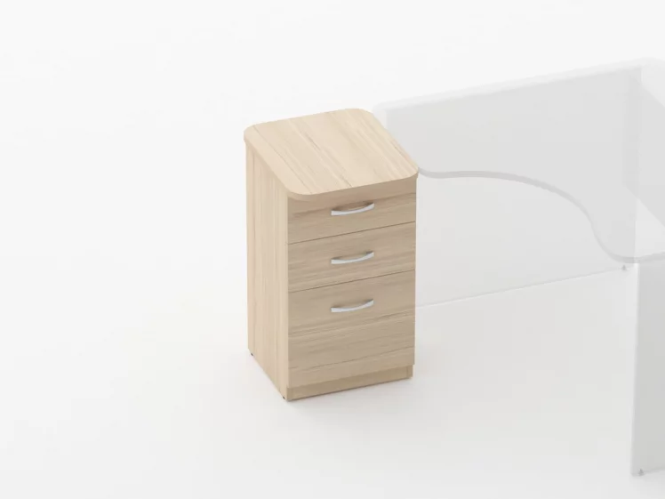 Тумба приставная на 3 ящика Глассй 3.10.15 Венге / Glassy_1