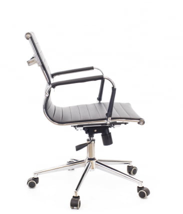 Кресло для персонала Лео Т экокожа Черный / Leo T_1