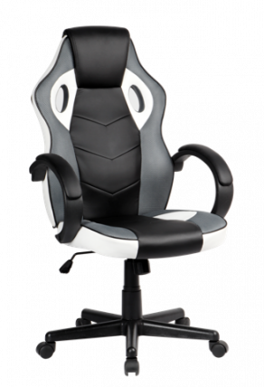 Кресло геймерское МCЛАРЕН Черно-серое / MCLAREN_0