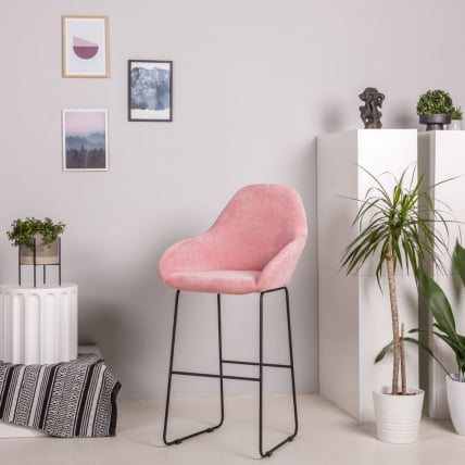 Стул полубарный Кент (ПБ) Розов/Линк / Kent_5