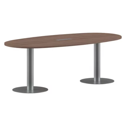 Конференц-стол на 6-8 человек ИМАГО ПРГ-3 Ясень Шимо-алюминий / IMAGO_0