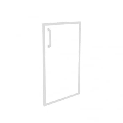 Фасад стекло в раме низкий правый (лакобель, белый) ОНИКС О.СР-3(Р) вхите / ONIX O.SR-3(R) white_0