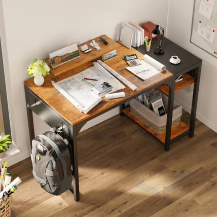 Компьютерный стол ЕУРЕКА ЗКС-СС120Б-РББ Бровн / EUREKA ZX-SS120B-RBB Brown_6