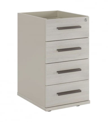 Тумба приставная без топа 4 ящика Нев Лине НЛН36330521 Дуб шамони светлый / New Line NLN36330521_0