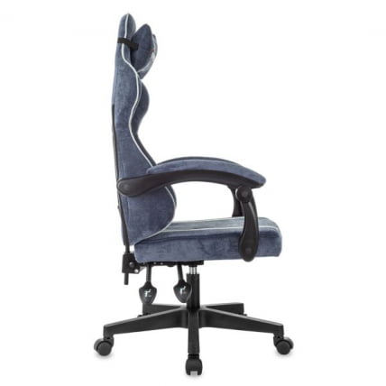 Кресло компьютерное БРАБИКС Шоотер ГМ-123, 2 подушки, ткань, синее/серое / BRABIX Shooter GM-123,_6