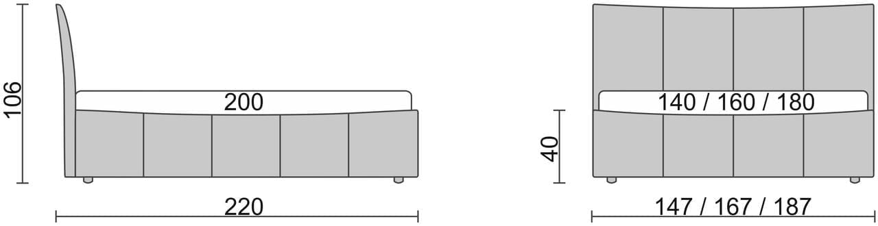 Кровать Стелла Белый_68181 / Stella_1