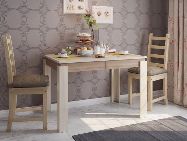 Обеденный стол Гермес 2 Ясень Шимо светлый / темный_2