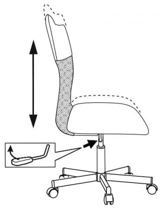 Кресло офисное Бюрократ CХ-1399 Р+Б Красное Черное спинка сетка / CH-1399 R+B_5