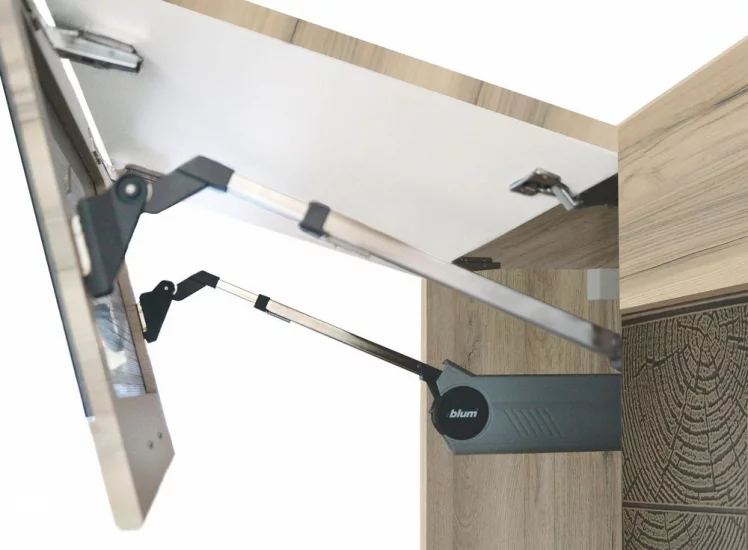 Шкаф над вытяжкой (с откидной системой Блум) Бруклин 101.14.1 Дуб Кронберг/Лагода/Антрацит / Blum)_1