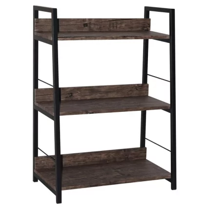 Стеллаж на металлокаркасе БРАБИКС ЛОФТ СХ-002 Мореный дуб / BRABIX LOFT SH-002_2