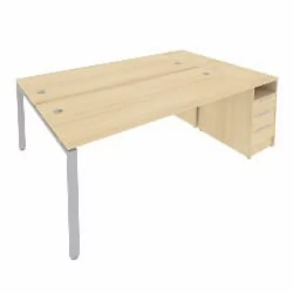 Рабочая станция с опорной тумбой Метал СйстемБ.РС-СТП-2.5 Акация/Серый / Metal SystemБ.РС-СТП-2.5_0