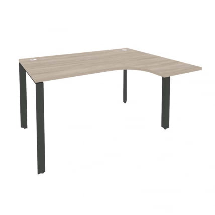 Стол эргономичный правый на П-образном м/к ОНИКС О.МП-СА-3Р Дуб Аттик/Антрацит / ONIX O.MP-SA-3R_0