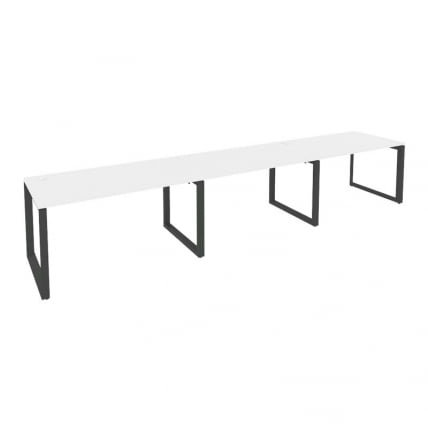 Рабочая станция на О-образном м/к ОНИКС О.МО-РС-3.3.8 Белый Бриллиант/Антрацит / ONIX O.MO-RS-3.3.8_0