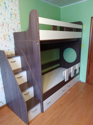 Бортик к кроватке Юниор круглый Венге_1