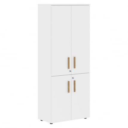 Шкаф с глухими средними и малыми дверьми Форта ФХC 80.3(З) Белый премиум / Forta FHC 80.3(Z)_0