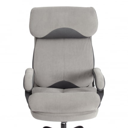 Кресло руководителя Дуке метал БЛ велюр, серый, 29/ТВ-12 / Duke metal BL 29/TW-12_5