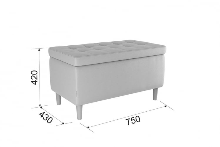 Пуф Чарли ПМ-004.1 крем (экокожа) / PM-004.1_2