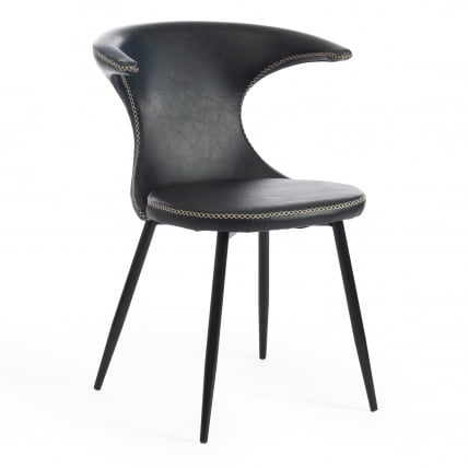 Стул ФЛАИР (мод. 9020) экокожа/металл, 60 х 56 х 78 см , зеленый 14/черный / FLAIR (mod._0