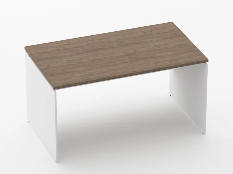 Стол прямой Дека ЛДСП каркас 75.08.14 Дуб Верцаска/Белый / Deka_0