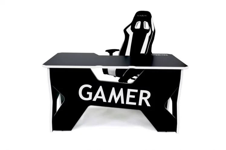Стол геймерский Генериc Комфорт Гамер2/ДС/НВ Белый Черный / Generic Comfort Gamer2/DS/NW_5