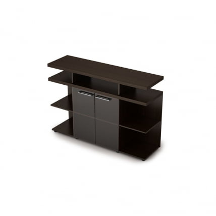 Шкаф низкий со стеклом ТАИМ-МАКС 4ШН.012.1 Венге / TAIM-MAX_0