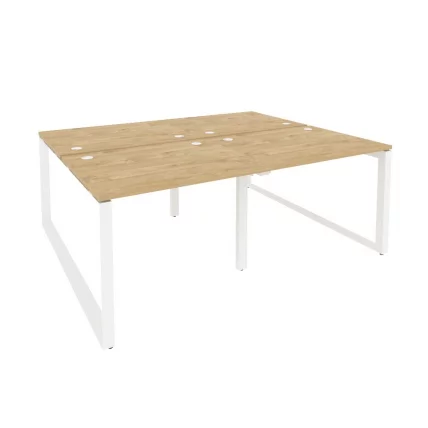 Рабочая станция на О-образном м/к ОНИКС О.МО-Д.РС-4.1.8 Тиквуд Светлый/Белый / ONIX O.MO-D.RS-4.1.8_0