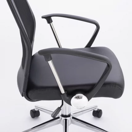 Кресло офисное БРАБИКС Флигхт Р ЕКС-541 экокожа Черное / BRABIX Flight R EX-541_9