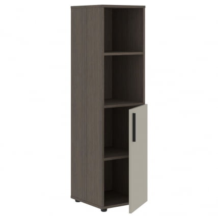 Шкаф-колонка с глухой малой дверью (правый) ВЕЛИОН ВМCС 40.5 Р Аметист Дуб Сильвер / VELION VMCS R_1