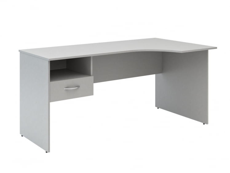 Стол письменный правый СЕТ160-1 Р c подвесной тумбой Серый / SET160-1 R c_0