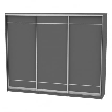 Шкаф-купе Б-230х270х60-3(Графит-Д7Д7Д7) / B-230х270х60-3(Графит-D7D7D7)_0