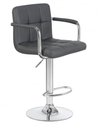 Стул барный ДОБРИН КРУГЕР АРМ (серый) 2 шт / DOBRIN KRUGER ARM_2