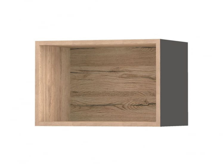 Шкаф открытый Грейс 105.35 Дуб Галифакс натуральный Оникс_0