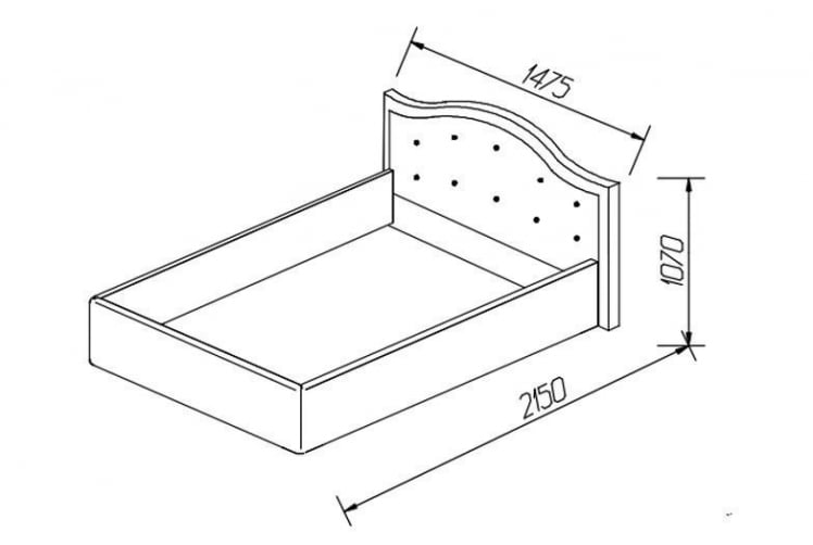 Кровать Стелла, 1200*2000 мм, искусственная кожа Лесмо бровн, коричневый / brown,_3