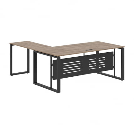 Стол с боковой приставкой ЕНИО ЕCТ 1819М Кария Пальмира/Антрацит / ENIO ECT 1819M_0