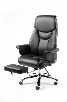 Кресло офисное Парламент Х-2021-35 блаcк леатхер Черный / H-2021-35 black leather_2