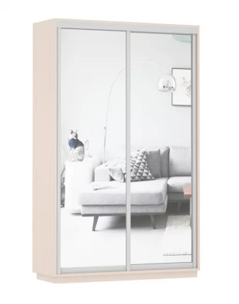 Шкаф-купе двухдверный Экспресс Дуо Экспенс 1400х2200х Дуб молочный / 1400х2200h_0