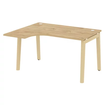 Стол эргономичный левый ОНИКС ВООД ОВ.СА-3(Л) Тиквуд Светлый/Светлый / ONIX WOOD OW.SA-3(L)_0