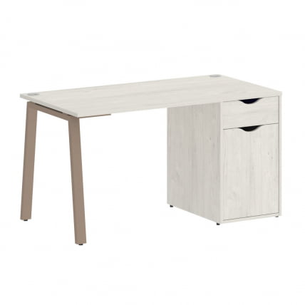 Стол письменный ХОМЕ ОФФИCЕ ВР.СП-3-138.1.А Дуб Наварра/Мокко металл / HOME OFFICE VR.SP-3-138.1.A_0