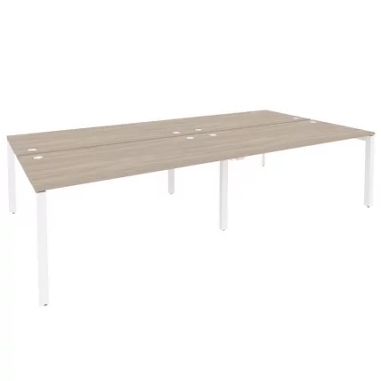 Рабочая станция на П-образном м/к ОНИКС О.МП-Д.РС-4.4.8 Дуб Аттик/Белый / ONIX O.MP-D.RS-4.4.8_0