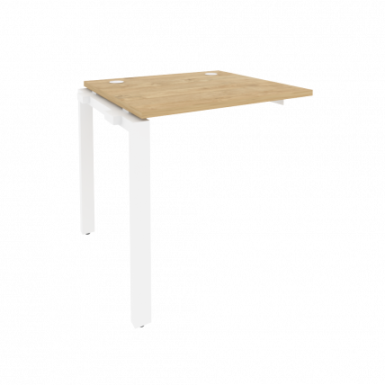 Наборный элемент рабочей станции на П-образном м/к ОНИКС О.МП-1.НРС-0.7 Тиквуд Светлый/Белый / ONIX O.MP-1.NRS-0.7_0
