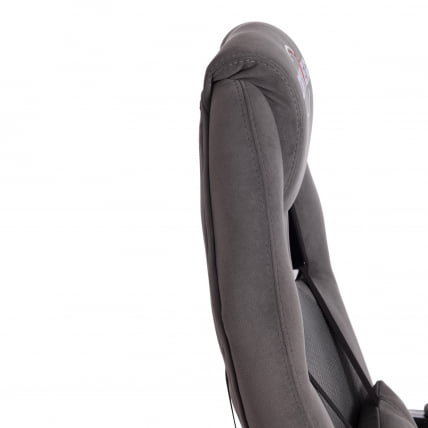 Кресло ДРИВЕР (22) флок/ткань, серый/серый, 29/ТВ-12 / DRIVER 29/TW-12_10