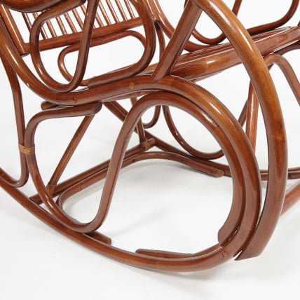 Кресло-качалка ВИЕННА (разборная) / без подушки / ротанг топ куалитй, 58кс133кс102 см, Пекан (орех) / VIENNA top quality, 58x133x102 Pecan_7