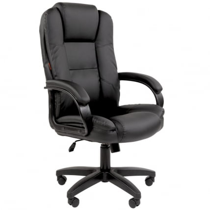 Кресло офисное CХАИРМАН 600 ЛТ (ЛТ) экокожа Черный / CHAIRMAN (LT)_0