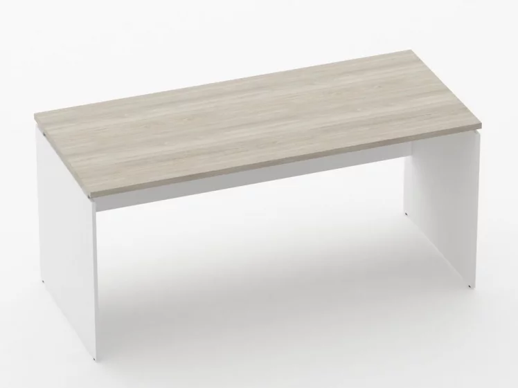 Стол прямой Дека ЛДСП каркас 75.07.16 Дуб Сантана светлый/Белый / Deka_0