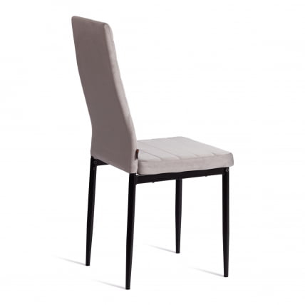 Стул Еасй (мод. ДЖСC02-1) металл, флок, 41 х 52 х 96 см, Лигхт грей (светло-серый) ХЛР14 / черный / Easy (mod. JSC02-1) Light grey HLR14_2