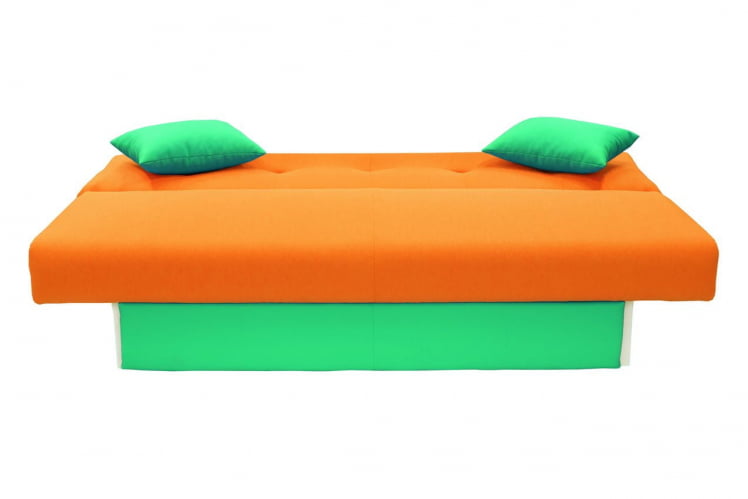 Диван МАНГО 4 (2 категория) Оранжевый Зеленый / MANGO_1