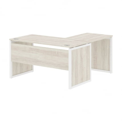Стол письменный угловой левый КСТЕН-КП КСКПCТ 1415 Л Сосна Эдмонт Белый / XTEN-QP XQPCT L_0