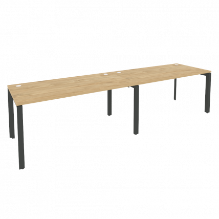 Рабочая станция на П-образном м/к ОНИКС О.МП-РС-2.4.8 Тиувуд Светлый/Антрацит / ONIX O.MP-RS-2.4.8_0