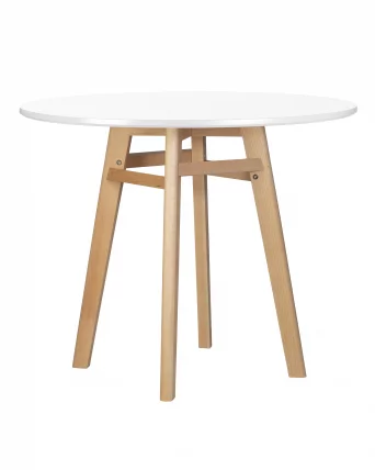 Стол обеденный ДОБРИН АЛБЕРТ 90 Белый / DOBRIN ALBERT_0